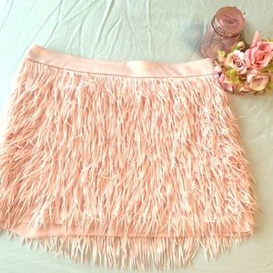 Express Fringe Skirt - Light Pink sz 6